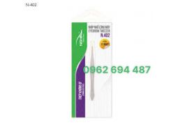 Kềm Nghĩa N.402 - Nhíp Nhổ Lông Mày Đầu Xéo Inox