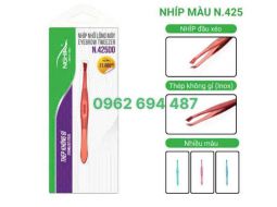 Kềm Nghĩa N.425 - Nhíp Nhổ Lông Mày Đầu Xéo Inox